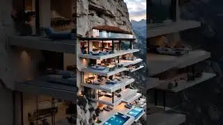 Amazing Stunning Cliffside Homes🌊Luxury House Designs & Breathtaking Views #interiordesign  #shorts