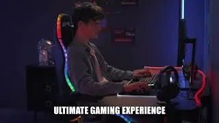 Mulit Color LED Light Gaming Chair with Blue Tooth Speakers