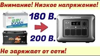 С какого напряжения сети работает зарядная станция ALLPOWERS R1500 Lite?