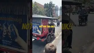 We got in the wrong tuk tuk in Cambodia! #tuktuk #phnompenh #cambodia #travel #familytravel