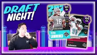 NFL DRAFT NIGHT 101 OVR!! MADDEN MOBILE 21 GETTING OUR DRAFT MASTER PLUS NTL!!