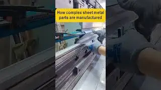 How complex sheet metal parts are produced? Checking bending moment with BM press brake!  #bending