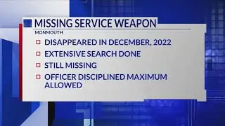 Monmouth Police seek information to recover service pistol lost in 2022