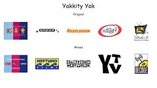 Logos from a TV show: Original vs. Mixed