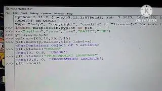 Bar chart (Horizontal)in python।। Package and Modules 