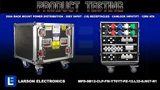 200A Rack Mount Power Distribution - 208Y Input - (18) Receptacles - Camlock Input/FT - 12RU ATA