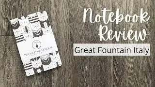 NOTEBOOK Review // Great Fountain Italy