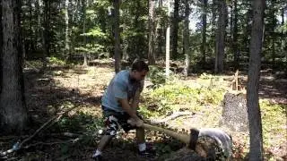 Real Anime Training Demonstrations: Wood Chopping
