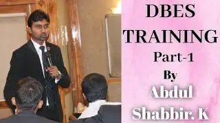 DBES Training || Part 1 || Abdul Shabbir.K || Vestige || Youth Icon