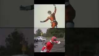 1996 Carranger & Power Rangers Turbo Red Morph #powerrangers #tokusatsu #henshin #変身 #スーパー戦隊シリーズ