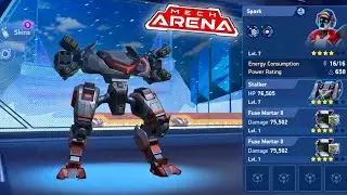STALKER WITH FUSE MORTAR 8🔥🔥😈|MECH ARENA GAMEPLAY WALKTHROUGH 2026 