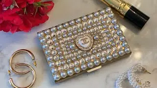 DIY Chanel Inspired Card Case Wallet #shorts