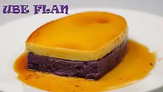Yummy Ube Flan I Ube Leche  Flan I Ube Halaya and Leche Flan