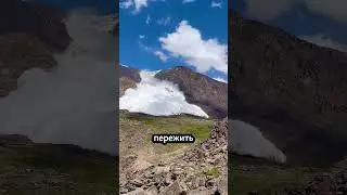 Лавина в горах: невероятные кадры из эпицентра #shorts #природа