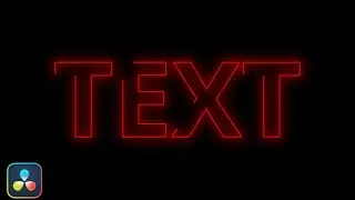 Make This Trendy Glowing Text Outline Effect in DaVinci Resolve | Fusion Tutorial