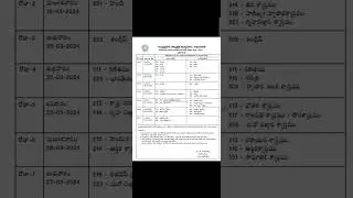 I APOSS - 10th & Inter Public exams time table -2023 I Held in Mar 2024 I 🌹🌹II 4-1-2024 II 🌹🌹