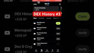 DEX History #3 | Blum code || blum code DEX History #3 #blum #blumcode #crypto