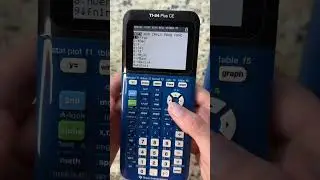 Texas Instruments TI 84 CE graphing calculator. Review and demo