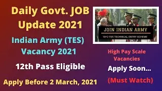 Indian Army Recruitment 2021 TES vacancy 2021 #shorts सरकारी नौकरी जानकारी Government Job vacancy