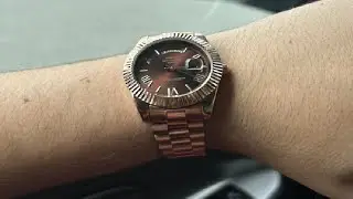 NIBOSI Men's Watches Analog Quartz Diamond Bezel Stainless Steel Dial Rose Gold Silver Watches for M
