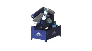 Integrated metal scrap alligator shear machine