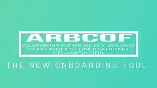 Augmented Reality Based Continuous Onboarding Framework