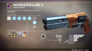 Warden's Law: Warden of Nothing Nightfall Hand Cannon
