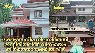 A Traditional Modern House In Kerala | Super Interior work | Home Tour | Way To Real Construction