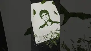 Amitabh Bacchan🌿🌿(leaf art) #amitabhbachchan #viralvideo #art #artist #old #shorts #viralshorts