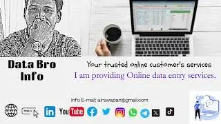 logo/banner/  profile/ picture alsoDatabro/Datainfo/Dataentry/Technology /videoclips.