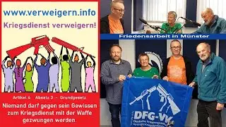Friedensarbeit in M&uuml;nster - Kriegsdienstverweigerung und Pazifismus