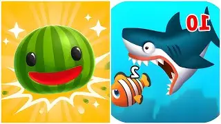 Melon Slime vs Save The Fish Merge - (All Max Level, New Update), ASMR Game