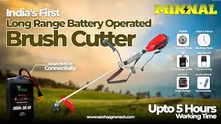 Tired of Petrol Costs, Smoke & Noisy Brush Cutters? Buy ⚡MINNAL⚡ India's 1st Battery Brush Cutter🔋