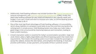 Hotel Booking Solutions
