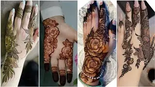 Stylish Rose🌹 Mehndi Design Collection//New Floral Mehndi Design//Henna Art//Mehandi//Mahadir Dijain