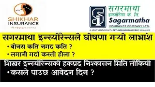 Sagarmatha Insurance Dividend & Shikhar Insurance Right Share Update | Nepali Share Market News