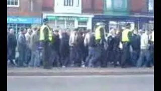 posh fans escorted against lincoln