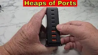 Compact 8-Port Multi-Device Charger 268W Power Delivery