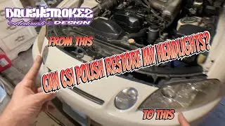 How to restore headlights using CSI Ceram-X polish- BrusHstroKeZ