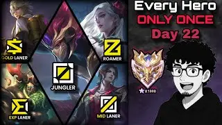 Playing Every Hero Only ONCE in SOLO RANK Day 22