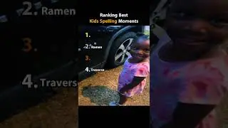 Ranking Best Kids Spelling Moments