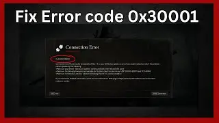 Hunt: Showdown 1896 Error code 0x30001 (Quick fix)