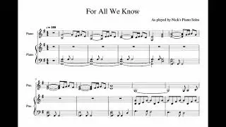 For All We Know
