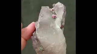 Watermelon Tourmaline in Quartz - V118