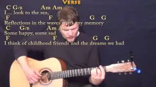 Come Sail Away (Styx) Fingerstyle Guitar Cover Lesson with Chords/Lyrics