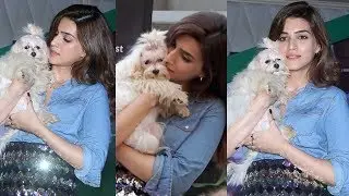 Kriti Sanon's MOST ADORABLE CUTE MOMENTS With Little Puppies