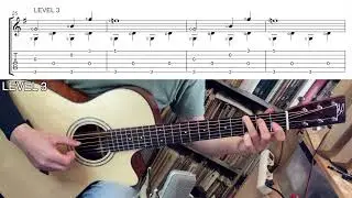 G-Blues - Schwertberger (Fingerpicking lesson in 5 LEVELS)