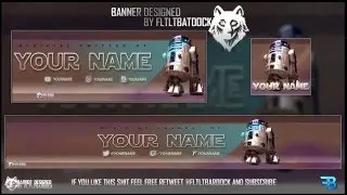 Clean GFX: Star Wars R2D2 Battlefront 3 Youtube Banner & Twitter Header / PSD Revamp GFX