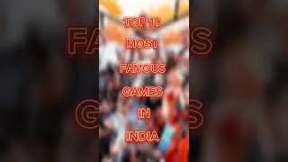 Top 10 most famous games in India 🔥#top10 #youtube #shortsfeed #viral #shorts #freefire #games