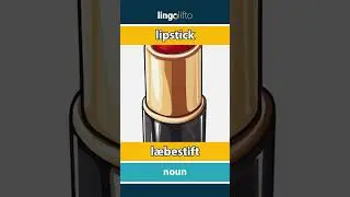 🇬🇧🇩🇰 lipstick - l&aelig;bestift : vocabulary builder : learn English : Lad os l&aelig;re engelsk
